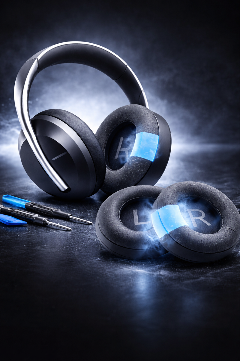 coussinet de casque audio, remplacement mousse